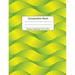 Composition Book: College Ruled (Medium Ruled) Academic Notebook with Beautifully Designed Green an Yellow Geometric Pattern Cover Art (Paperback)