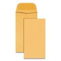 Quality Park Kraft Coin & Small Parts Envelope #5 Square Flap Gummed Closure 2.88 x 5.25 Brown Kraft 500/Box (50462)