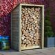 Outdoor Wooden Log Store - 6ft Tall x 4ft Wide - Greetham Reversed Roof Design