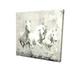 Begin Home Decor 2080-3232-AN7 32 x 32 in. Three White Horses Running-Print on Canvas