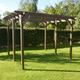 Wooden Garden Gazebo Pergola Kit- 3m Width - 6 Post Garden Design