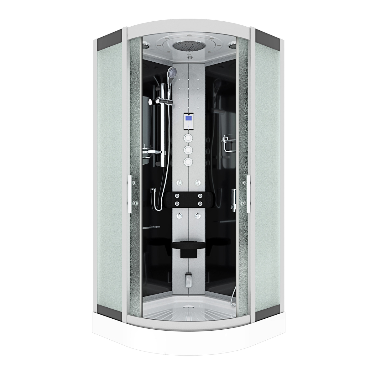 AcquaVapore Duschkabine Komplettdusche Fertigdusche Dusche D46-23M1 100x100 cm ohne 2K Scheiben Versiegelung Image
