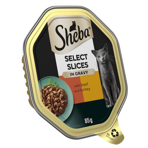 44x85g Beef in Gravy Select Slices Sheba Wet Cat Food