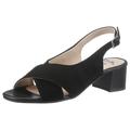 Sandalette ARA "PRATO" Gr. 6,5, schwarz Damen Schuhe Sandaletten Sommerschuh, Sandale, Blockabsatz, mit Riemchen, G-Weite
