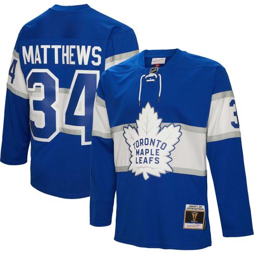 Herren Mitchell & Ness Auston Matthews Blau Toronto Maple Leafs 2017 Winter Classic Blue Line Spielertrikot