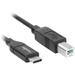 Rocstor USB-C to USB-B 2.0 Male Cable (Black, 6') Y10C278-B1