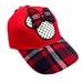 Disney Accessories | Disney Junior Mini Mouse Youth Adjustable Hat Cap Red/Black Plaid Bow- Nwt | Color: Red | Size: Osbb