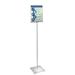 Azar Displays 11"W x 14"H Pedestal Two-Sided Sign Holder Stand on Square Metal Base Plastic | 62.5 H x 11 W x 12 D in | Wayfair 300867