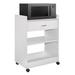 Hokku Designs Armir 24" Wide Kitchen Cart Wood in White | 32 H x 24 W x 15 D in | Wayfair 5AA6303F099143B0BB9B73CEAC77E219