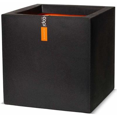 Pflanzgefäß Urban Smooth Quadratisch 40x40x40 cm Schwarz KBL903 Capi Image