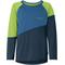 VAUDE Moab Langarm T-Shirt Kinder blau/grün 110/116 2023 Kinderbekleidung