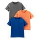 Simple Joys by Carter's Baby-Jungen 3-Pack Short-Sleeve Tee Shirts Hemd, Grau/Orange/Königsblau, 3-6 Monate (3er Pack)