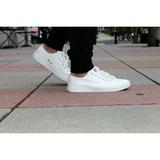 Fear0 Unisex True to Size All White Tennis Casual Canvas Sneakers Shoes for Men Size 10.5