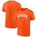 Men's Fanatics Branded Orange Clemson Tigers Basic Arch T-Shirt