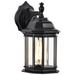 Hopkins Outdoor Small Wall Lantern; 1 Light; Matte Black Finish