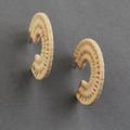 Lucky Brand Brown Raffia Hoop Earring - Women's Ladies Accessories Jewelry Earrings in Gold