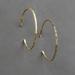 Lucky Brand Hammered Hoop - Women's Ladies Accessories Jewelry Earrings in Gold