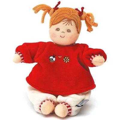 Stoffpuppe STERNTALER "Magdalena, 23 cm", rot (rot, ecru), Puppen, KinderH:23cm, H:23cm