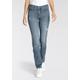 Straight-Jeans LEVI'S "314 Shaping Straight" Gr. 31, Länge 34, blau (show up right) Damen Jeans Gerade