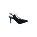 White House Black Market Heels: Pumps Stilleto Cocktail Party Black Print Shoes - Women's Size 7 1/2 - Closed Toe