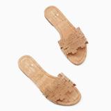 Kate Spade Shoes | Kate Spade Daisy Field Cutout Floral Slide Natural Cork Sandals Nib | Color: Cream/Tan | Size: Various