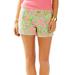 Lilly Pulitzer Shorts | Lilly Pulitzer Flamingo Callahan Shorts In Size 6 | Color: Green/Pink | Size: 6