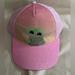 Disney Accessories | Baby Yoda (The Child) Girl Baseball Cap. Pink With A Sparkle Brim. Nwt | Color: Pink | Size: Osg