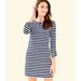 Lilly Pulitzer Dresses | Lilly Pulitzer Marlowe Striped Navy And White 3/4 Sleeve Dress Size M | Color: Blue/White | Size: M