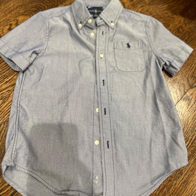 Polo By Ralph Lauren Shirts & Tops | Excellent Condition! Polo Short Sleeve Button Down. | Color: Blue | Size: 6b