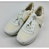 Michael Kors Shoes | Michael Kors Mk Women’s Metallic Silver White Sneakers Shoes Size 7m | Color: White | Size: 7