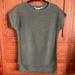 Athleta Tops | Athleta Aster Knit Gray Short Sleeve Tunic Sweater Xs | Color: Gray | Size: Xs