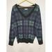 American Eagle Outfitters Sweaters | American Eagle Outfitters V-Neck Tartan Sweater Size Men's Small | Color: Black/Blue/Green/Tan | Size: S