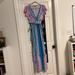 Lilly Pulitzer Dresses | Lilly Pulitzer Jersey Maxi Dress With Sash And Wrap Top Size M | Color: Blue/Pink | Size: M