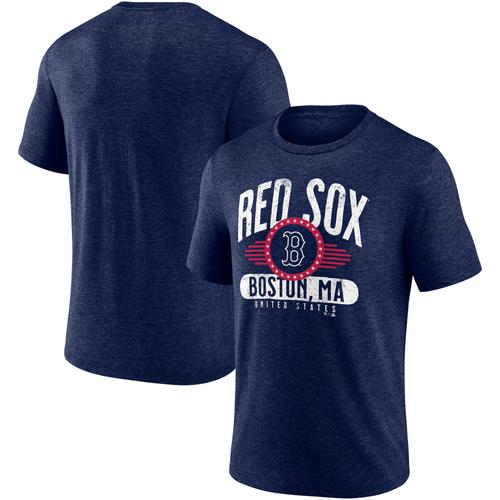 Boston Red Sox Badge of Honor T-Shirt für Herren, meliertes Marineblau, Tri-Blend