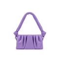 JW PEI Trendy Small Shoulder Bag for Women, Smooth Vegan Leather Mini Clutch Purses 90s Handbags for Teen Girls, Purple