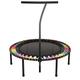 bellicon Plus 49" fitness trampoline (rainbow) with handle bar and bungee suspension up to 23 st (Extra Strong) | Best performing rebounder