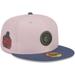 Men's New Era Pink/Blue Chicago Cubs Olive Undervisor 59FIFTY Fitted Hat