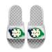 Men's ISlide White Notre Dame Fighting Irish Spray Paint Slide Sandals