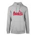Men's Levelwear Heather Gray Los Angeles Angels City Connect Podium Core Logo Pullover Hoodie