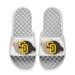 Men's ISlide White San Diego Padres Spray Paint Slide Sandals