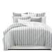 Colcha Linens Cabana Stripes Standard Cotton Coverlet/Bedspread Set Polyester/Polyfill/Cotton in Gray | Wayfair WAV-GRA-CVT-SK-5PC