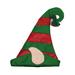 Northlight Seasonal 22" Green & Red Striped Sequin Unisex Adult Christmas Elf Hat Costume Accessory - One Size, Polyester | 17 H x 13 W in | Wayfair