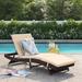 Latitude Run® Aleia Outdoor Patio Reclining Chaise Lounge w/ Cushion Wicker/Rattan | 12.99 H x 26.77 W x 76.77 D in | Wayfair