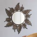 Vintage Style Decorative Leaf Mirror