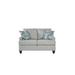 Latitude Run® 78" Square Arm Loveseat w/ Reversible Cushions Polyester in Gray | 38 H x 78 W x 3.9 D in | Wayfair 45B81030DD6C4CEF95B3DA1D2024A271