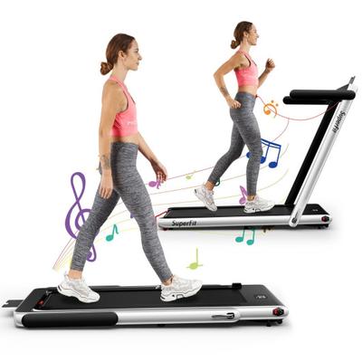Costway 2.25HP 2 in 1 Folding Treadmill with APP S...