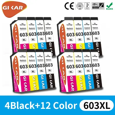 GIKAR Cartouche D'encre D'imprimante 603XL 603 XL Compatible Pour Epson XP-4155 XP-2150 XP-2100