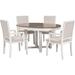 Wood Dining Table and 4 Dining Chairs 5-Piece Dining Table Set