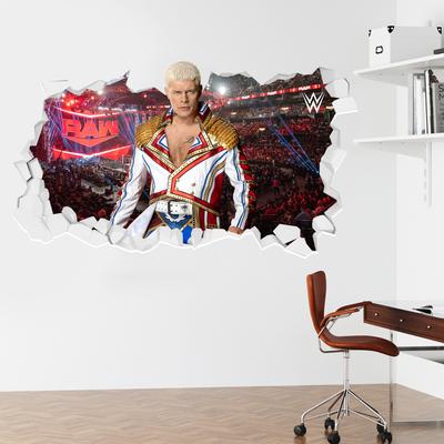 WWE Cody Rhodes Broken Wall Sticker - 90cm x 50cm height Image