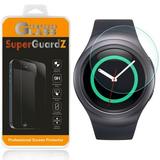 [2-Pack] For Samsung Gear S2 / Samsung Gear S2 Classic - SuperGuardZ Tempered Glass Screen Protector [Anti-Scratch Anti-Bubble] + 4-in-1 LED Stylus Pen